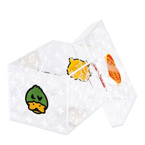 Louis Vuitton Boite Nigo Transparent White Monogram Duck Heart Tiger Clear Box